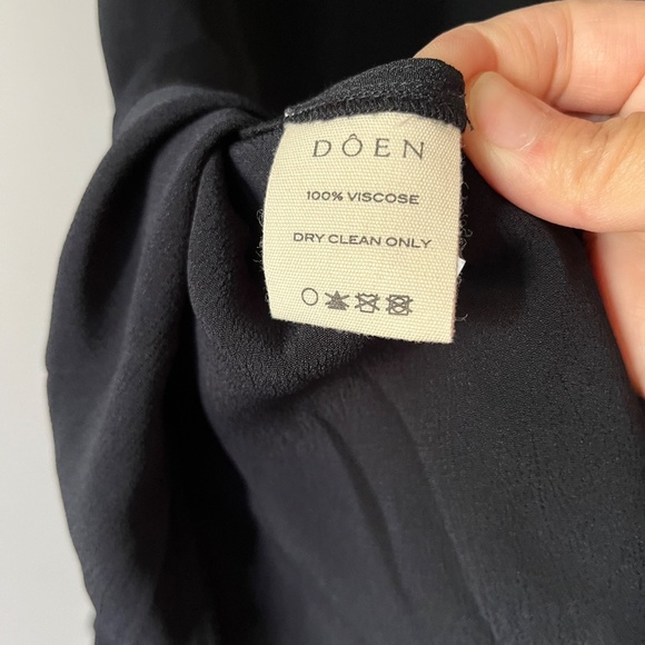 NWT Doen Portal Dress Black XXS - Picture 9 of 9